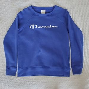 blue champion crewneck